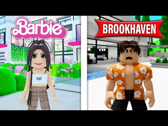 MAISON BARBIE VS MAISON BROOKHAVEN SUR ROBLOX