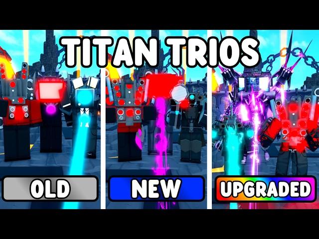 OLD VS NEW VS UPGRADED TITAN TRIO (Toilet Tower Defense)