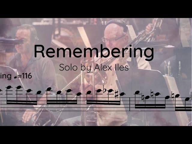 Alex Iles - Trombone Solo Transcription (Remembering)