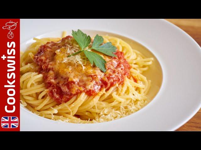 Spaghetti with Tomato Sauce - Swiss Style