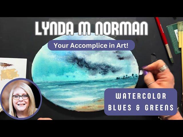 Watercolor on Canvas: Capturing Vibrant Blues and Greens with Lynda Norman