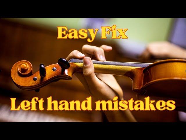 Violin Technique: The Left Hand Position: Easy Fix Left Hand Mistakes