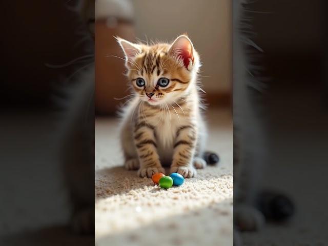 Котенок принес тебе конфетки.  Угощайся! #котенок  #милота #cat #cute #пушистыйдзен