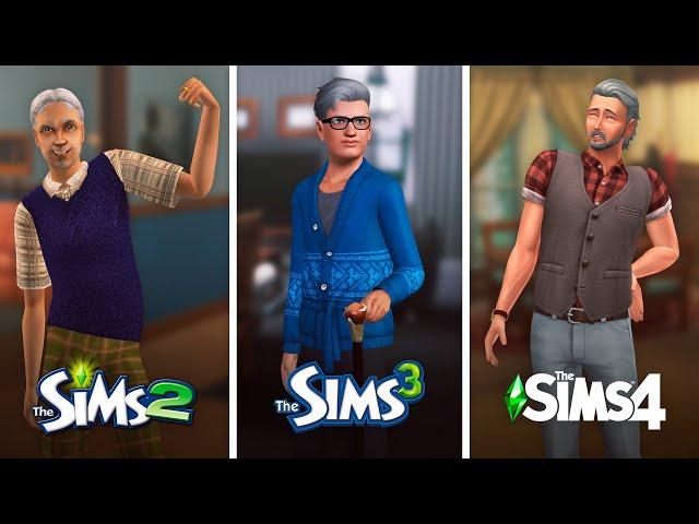 Старость (Пожилые персонажи) в The Sims / Сравнение 3 частей