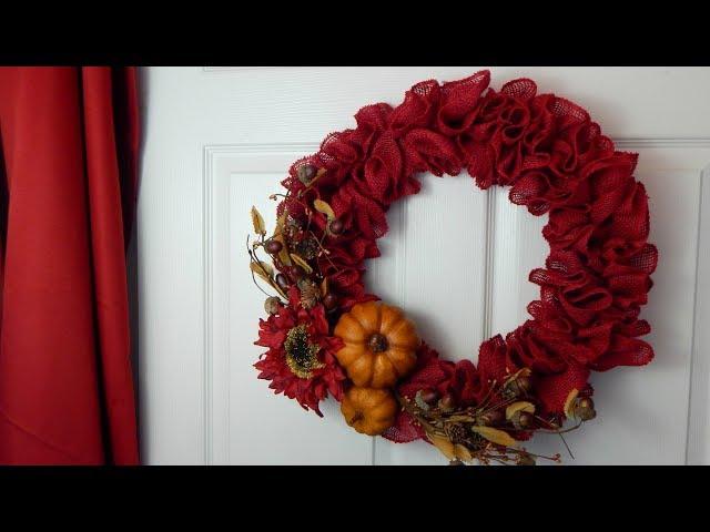 DIY Fall Burlap Wreath | How to Make a Burlap Wreath | The Sweetest Journey