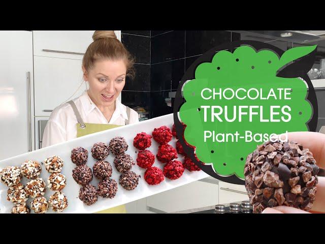 RAW VEGAN CHOCOLATE TRUFFLES: Classic, Peppermint and Almond (GF & Refined Sugar-Free)