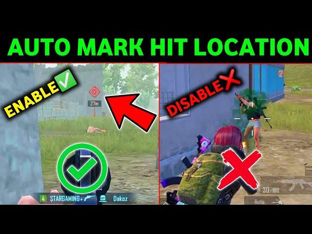 Auto Mark Hit LocationPubg Mark Enemy Location settingsbgmi enemy location mark