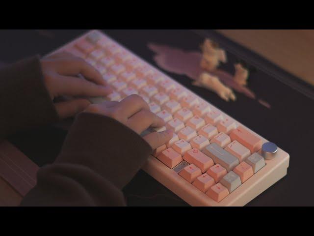 binaural typing ASMR | 5 different keyboards~