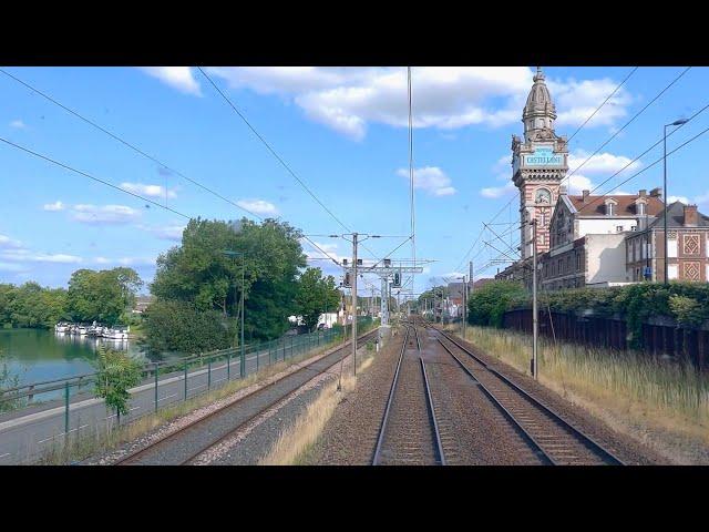  4K  Paris-Est - Strasbourg cab ride [06.2023] « Ligne 1 » Führerstandsmitfahrt