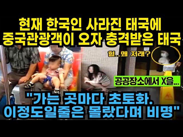 현재 한국인 사라진 태국에 중국관광객이 오자 충격받은 상황, “가는곳마다 초토화, 이정도일줄 몰랐다며 비명”