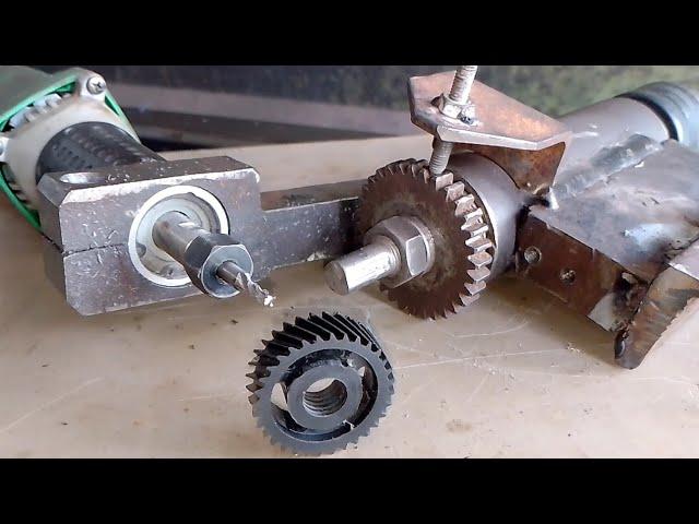 machining combination lathe technique, making helical gears with a lathe