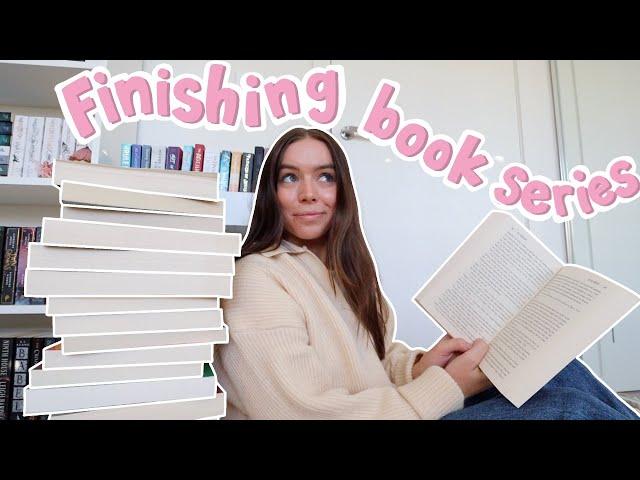 trying to finish all the series I'm in the middle of! *reading vlog*