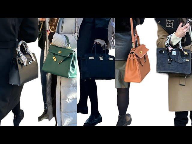 Hermés bag in Paris, Birkin, Kelly,  /paris street style, paris street fashion.