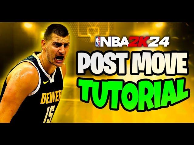 NBA 2K24 Post Move Tutorial! BEST Tips YOU NEED TO KNOW  To Score In The Post