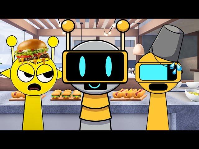 Incredibox Sprunki - When Robots Take Over McDonald’s! Best Sprunki Funny Moments 