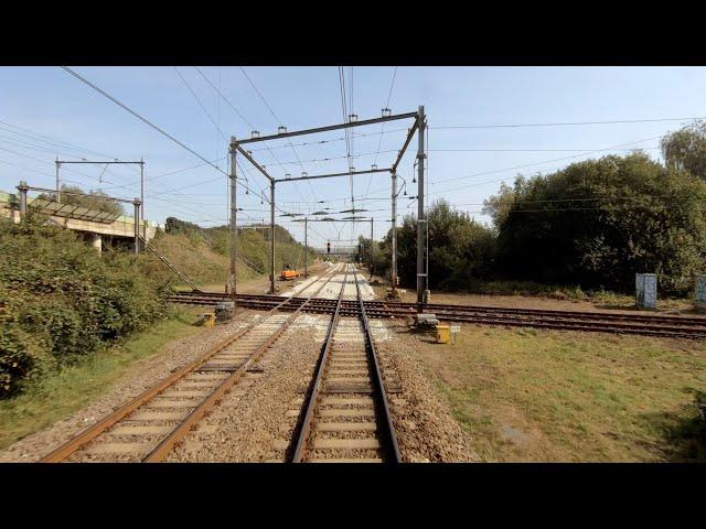 A very rare Dutch railway X-crossing: Utrecht - Baarn CABVIEW HOLLAND SGM 15sep 2020