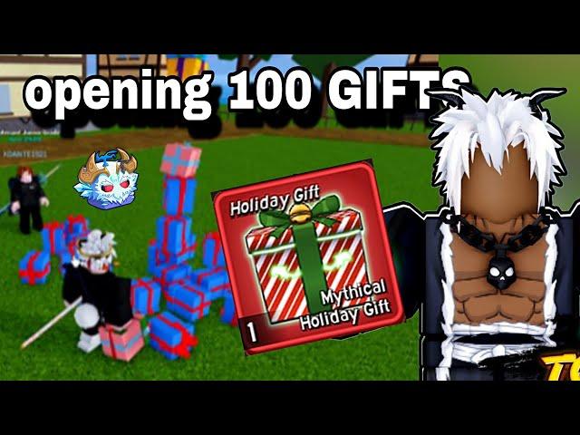 *100 GIFTS* OPENING Christmas UPDATE | Blox Fruits