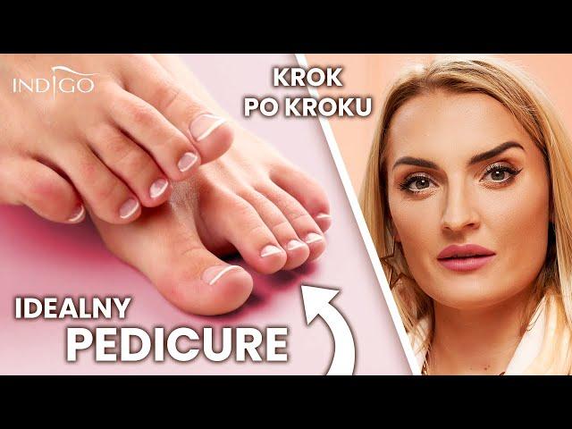 Pedicure krok po kroku! Wygładzanie frezarką, opracowanie paznokci i french hybrydowy | Indigo Nails