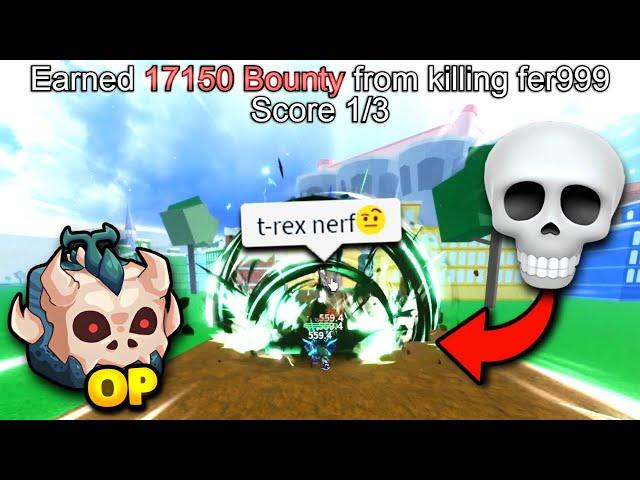 T-Rex Has The MOST OP Build For PVP In Blox Fruits... (Bounty Hunt)