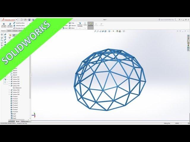 Userwish - Dome - Kuppel - SolidWorks 2017 Training - Part Design