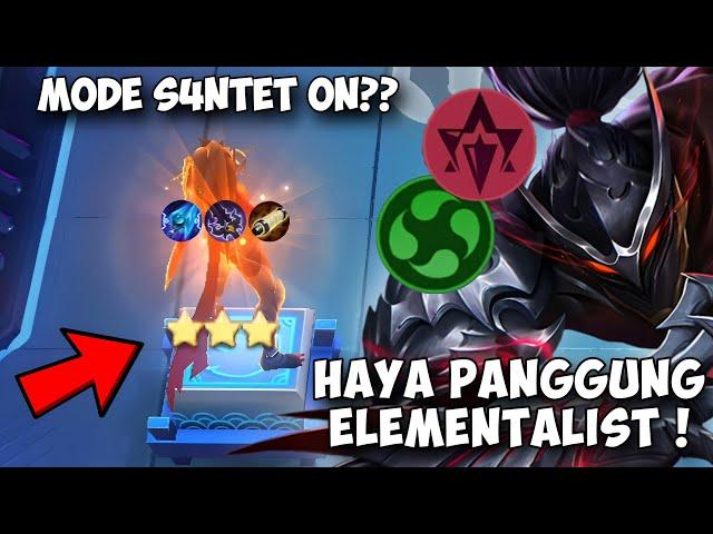 AUTO MENGHILANG TERUS ?? HAYABUSA PANGGUNG ELEMENTALIST !! COMBO MAGIC CHESS MOBILE LEGENDS 2024