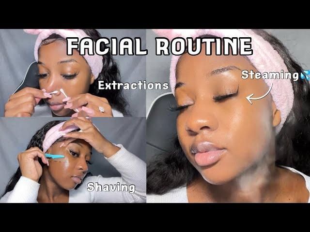 DIY FACIAL ROUTINE FOR CLEAR SKIN (easy at home facial)