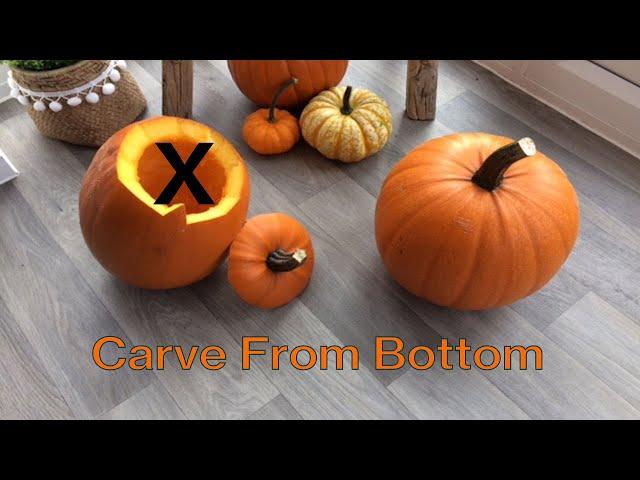 Why you should always carve a pumpkin from the bottom