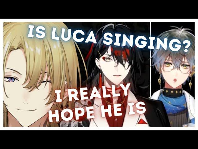 Vox & Ike hear Luca sing in the shower (?)【NIJISANJI EN | Luca Kaneshiro, Vox Akuma, Ike Eveland】