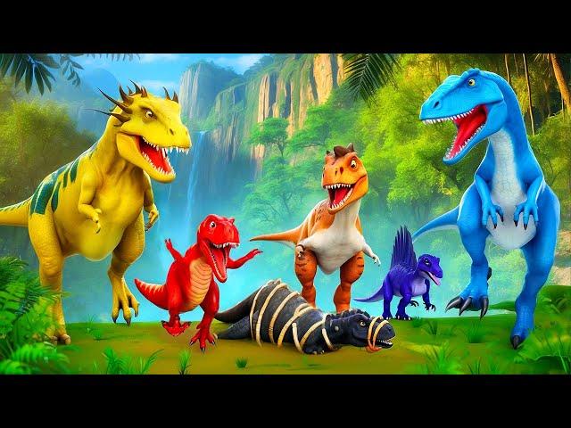 Jurassic Dinosaur Battles: Good Dinosaurs vs Evil Black Dinosaurs | Jurassic World Kingdom