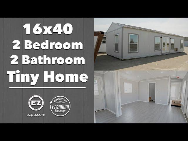 16x40 Side Garden Shed w/ Premium Package #14666 Shed to Home Shed Conversion Tiny House Walkthrough