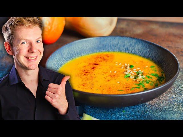 Kürbissuppe mit Kokosmilch (idiotensicheres Rezept )