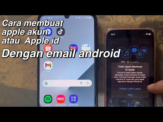 Cara Membuat Akun Apple / Apple iD Menggunakan Email Android