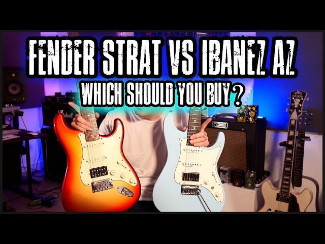 Fender Strat vs Ibanez AZ. Which guitar should you buy in 2024?