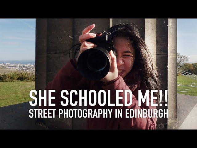 She 'schooled' me!! street photography in Edinburgh. Ft. Fujifilm xf56mm 1.2 WR