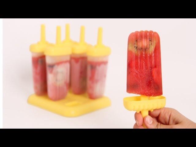 Homemade Fresh Fruit Popsicles Recipe- Laura Vitale - Laura in the Kitchen Episode 618