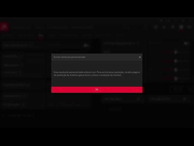 Como resolver a tela embaçada da AMD 2022 - Essa resolução personalizada está em uso.
