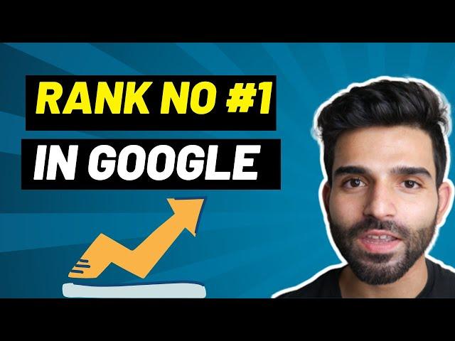 Simple Technique To Rank #1 In Google [FOR BEGINNERS]