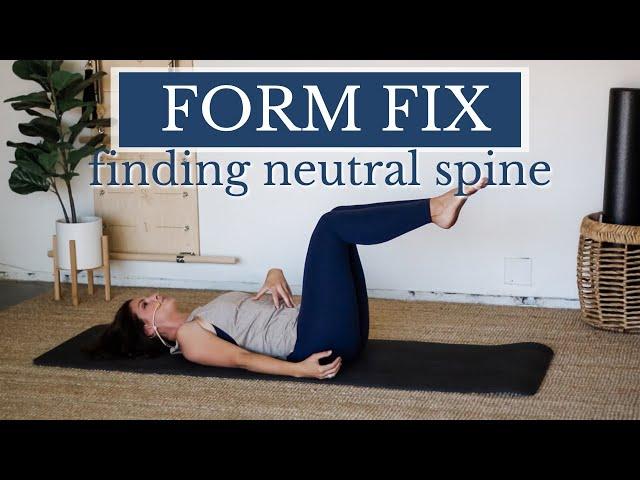 Neutral Spine Pilates Tutorial | Get more out of your core work with this simple form fix