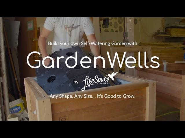 Build your own Self-Watering Wicking Bed with GardenWells Sub Irrigation by LifeSpace Gardens