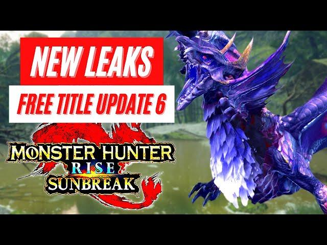 New LEAKS Bonus Free Title Update 6 Primordial Malzeno Monster Hunter Rise: Sunbreak DLC News