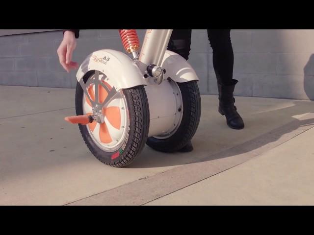 A day with Airwheel A3 sitting electric scooter