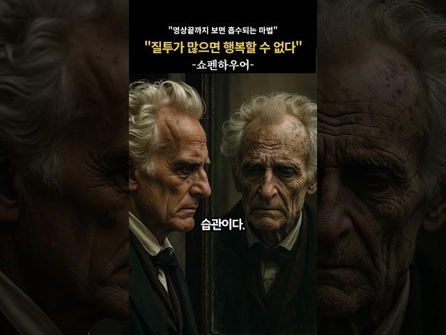 질투가 많은 사람은 절대 행복해질 수 없다 #명언 #공감글 #좋은글 #쇼펜하우어 #오디오북