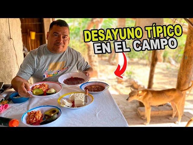 Asi es un #desayuno  TIPICO #salvadoreño  en el Campo #elsalvador