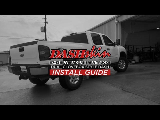 HOW TO: DashSkin 07-13 Chevy Silverado/GMC Dash Cover Installation (DUAL GLOVEBOX STYLE DASH)
