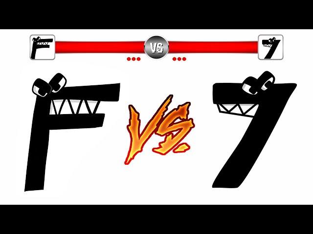 F vs SEVEN (Alphabet Lore VS Numbers Lore)