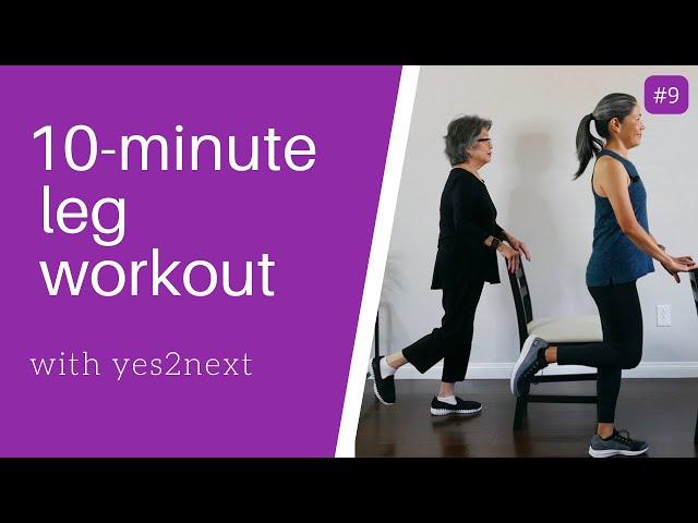 10-minute Leg Workout for Seniors and Beginners | Lower body Strength Workout