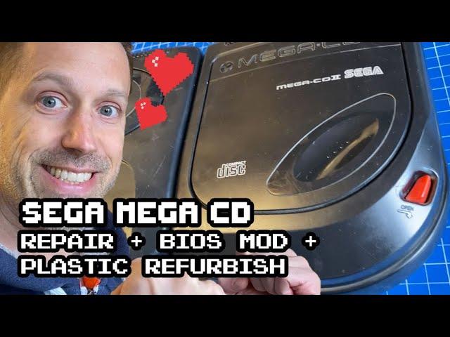 SEGA Mega CD - Repair, bios mod and refurbish (plastic)