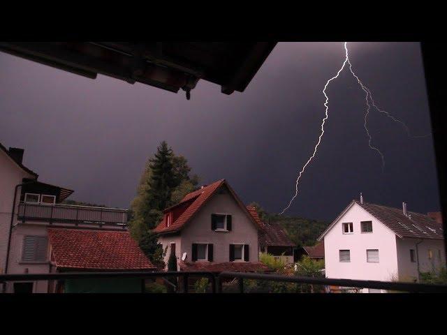 Blitze/Gewitter/Hagel Urdorf 30.08.2017