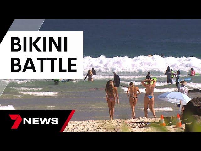 Gold Coast afire with debate over banning G-string bikinis in the streets | 7 News Australia