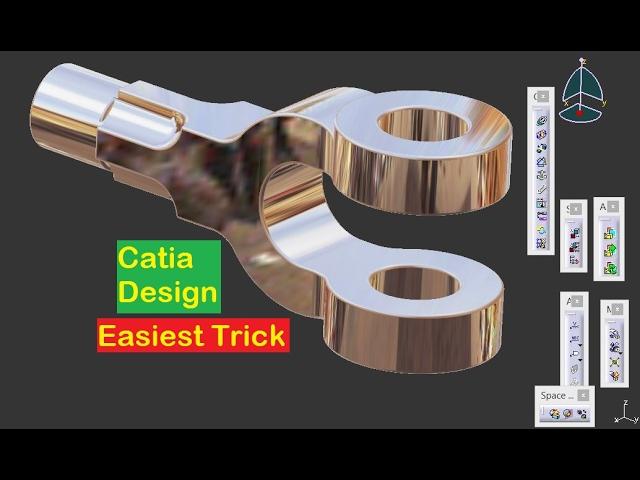 Catia V5 | Video Tutorial for beginners | Knuckle Joint Full | Part 1 I Technical MMS